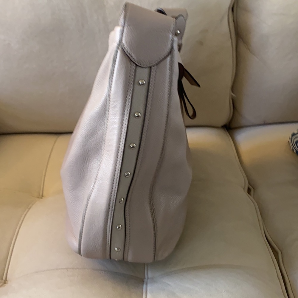 Coach Taupe Leather Shoulder Hobo Bag - Picture 4 of 8